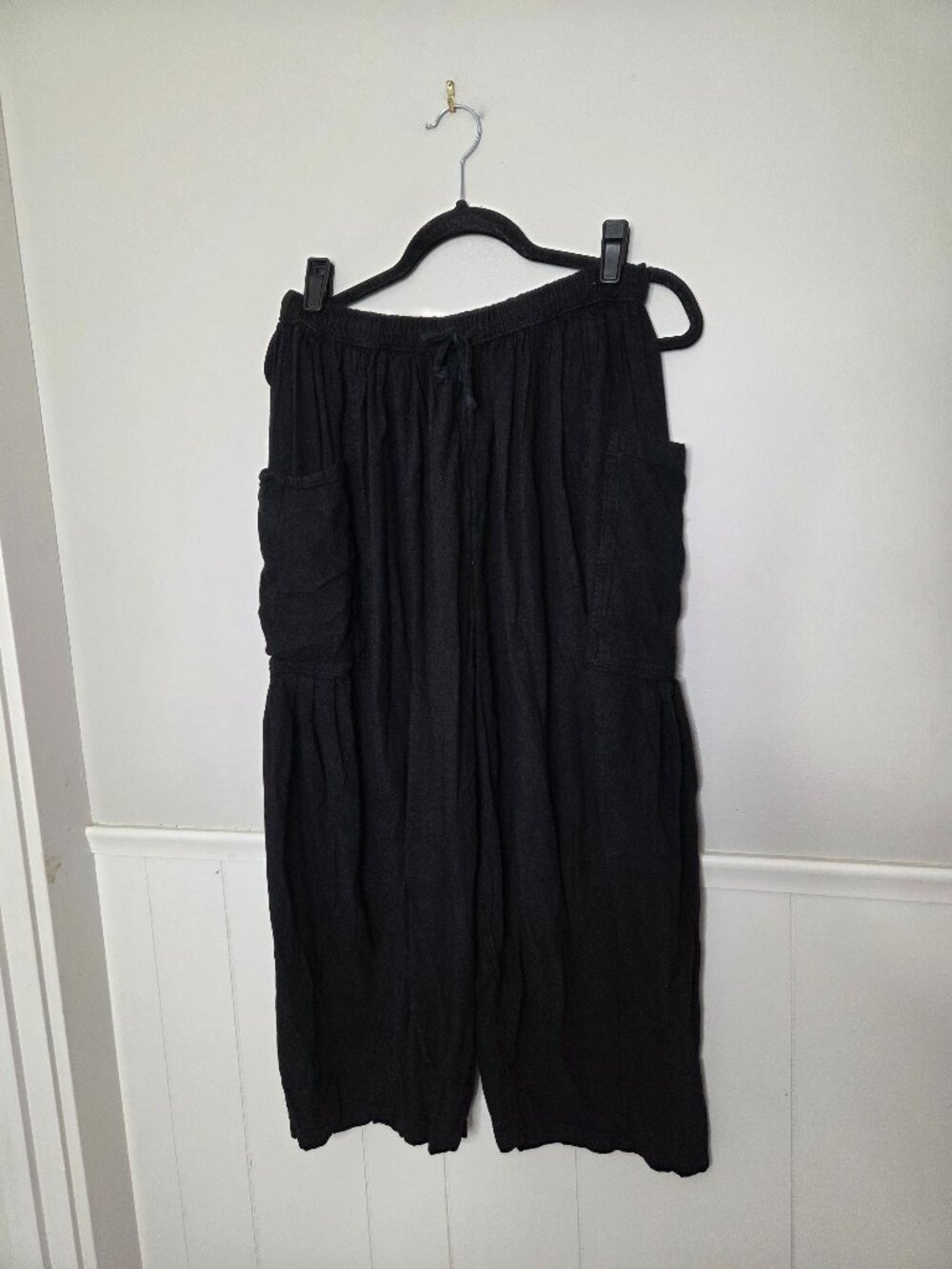 FREE PEOPLE Solid Black Quinn Pants